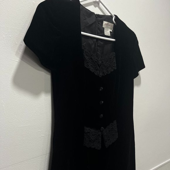 Vintage Papéll Black Dress - Picture 1 of 6